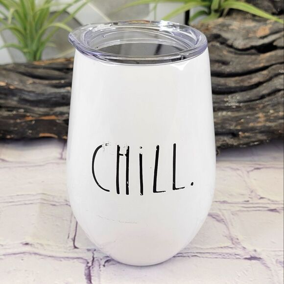 Rae Dunn CHILL Stemless Insulated Wine Tumbler - Picture 1 of 8